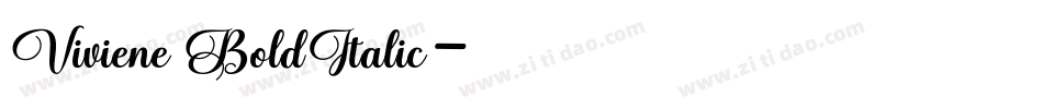 Viviene BoldItalic字体转换
